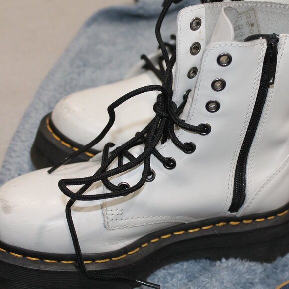 Doc Marten's White Air Wair Jadon Platforms, Size 6 - Picture 6 of 6